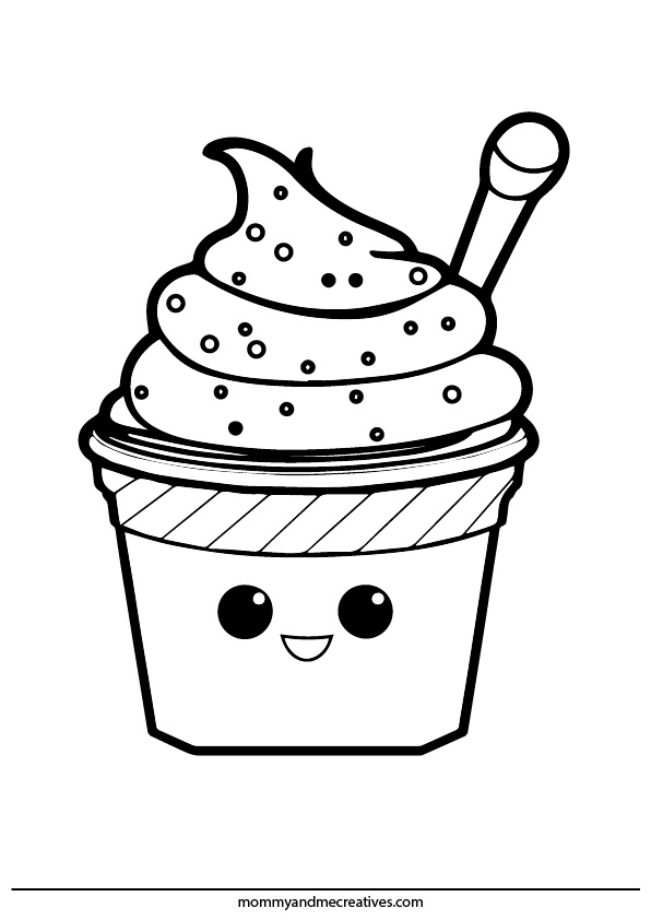 7 Fun and Engaging Ice cream coloring pages - mommyandmecreatives