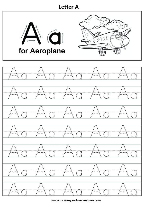 Fun 26 Dotted alphabet tracing worksheet - mommyandmecreatives