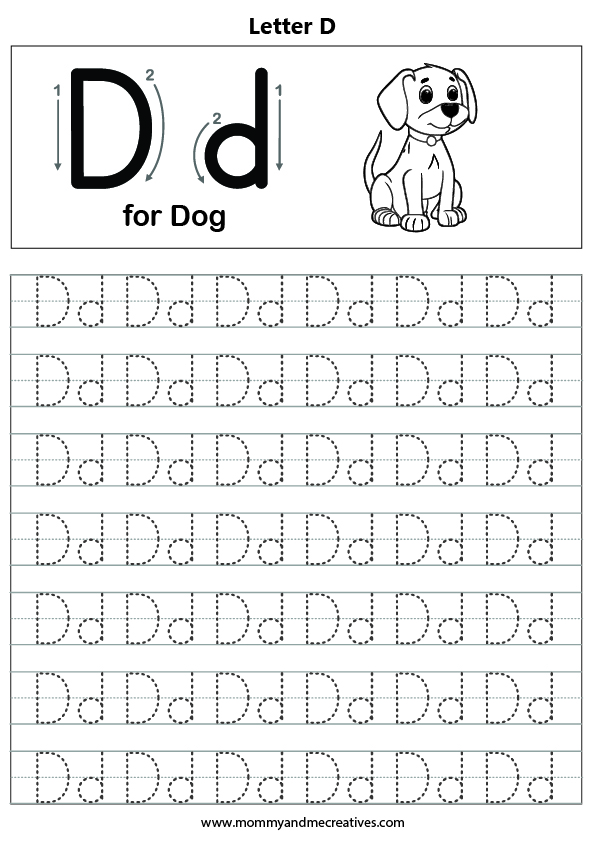 Fun 26 Dotted alphabet tracing worksheet - mommyandmecreatives