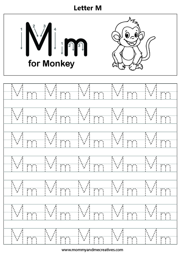 Dotted alphabet tracing worksheet - mommyandmecreatives