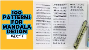 100 Doodle Patterns for Mandala Designs.