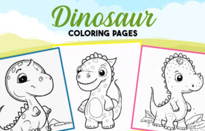 Roaring Fun: 5 Dinosaur Coloring Pages for Kids!