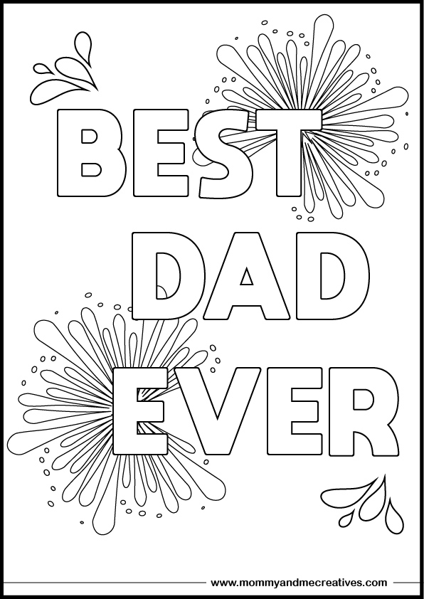 Celebrate Father's Day with Heartwarming Coloring Pages ...