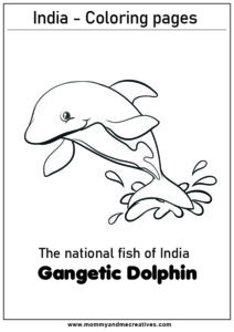National Aquatic Animal of India is the Ganges River Dolphin.