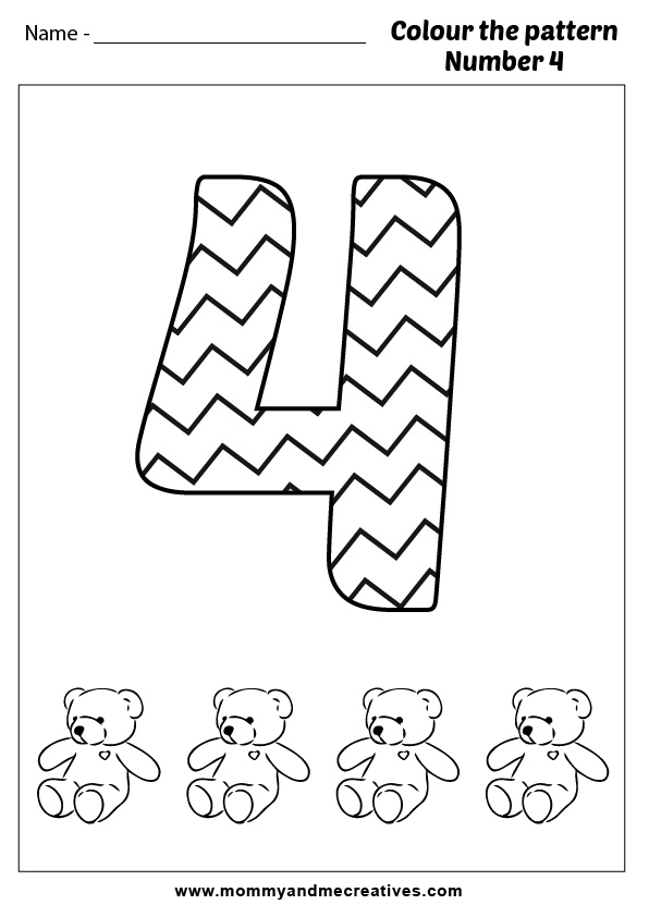 Creative Fun with Numbers- 10 Pattern Coloring Pages for kids ...