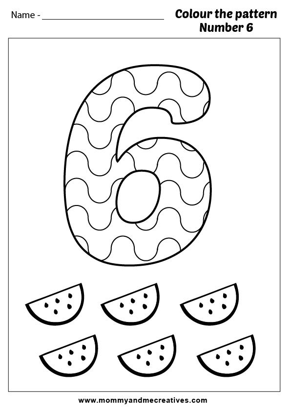 Creative Fun with Numbers- 10 Pattern Coloring Pages for kids ...