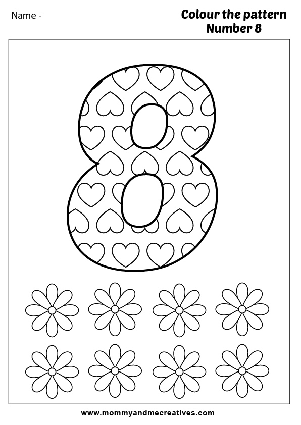 Creative Fun with Numbers- 10 Pattern Coloring Pages for kids ...