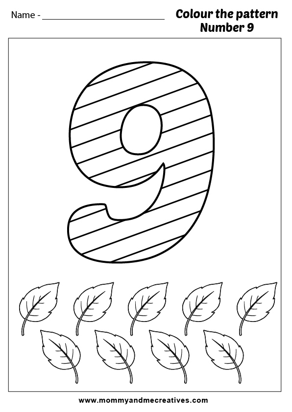 Creative Fun with Numbers- 10 Pattern Coloring Pages for kids ...