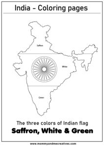 India Map and tricolor